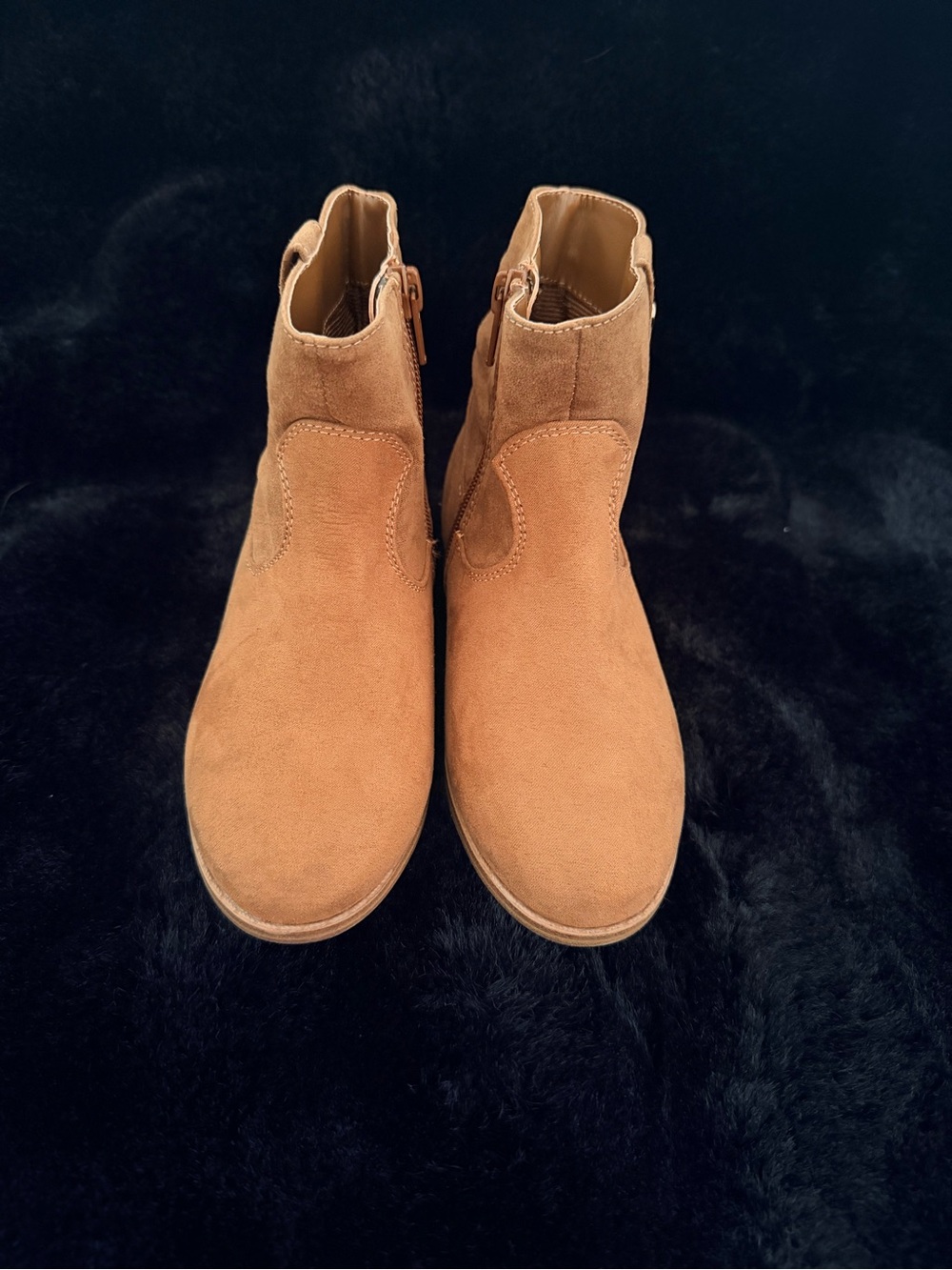 The Children's Place Tan Suede-Look Kids Ankle Boots